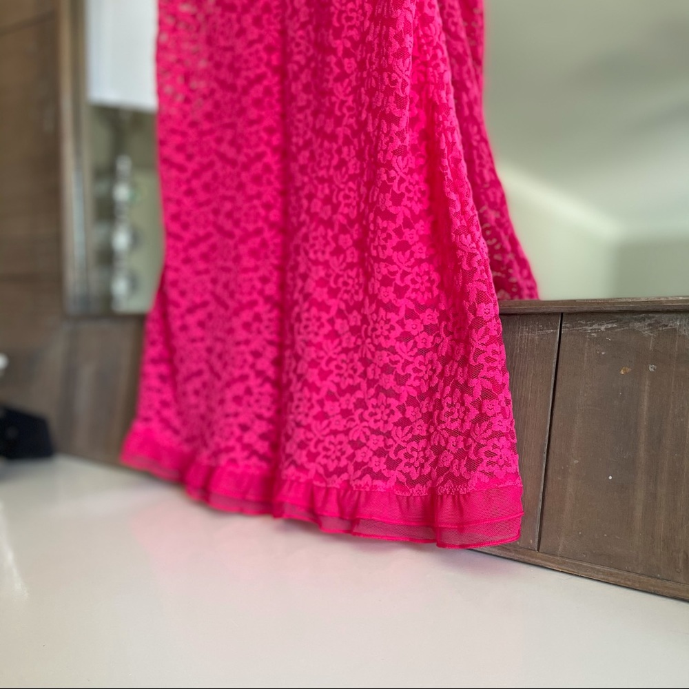 NWOT Victoria’s Secret Pink Lace Chemise - Picture 4 of 12